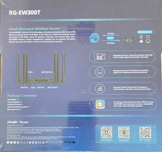 Ruijie RG-EW300T N300 4G Wirless Router