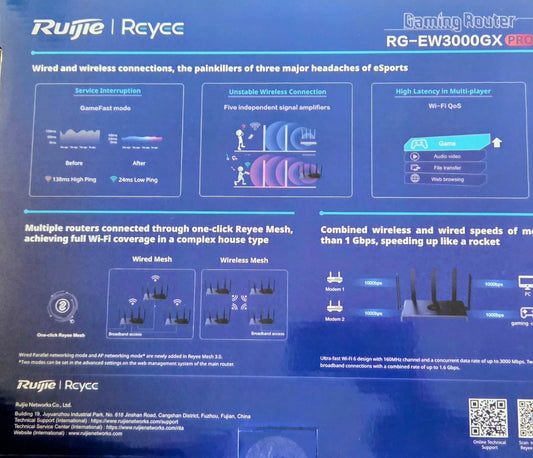 Ruijie RG-EW3000GX Pro Gaming Router