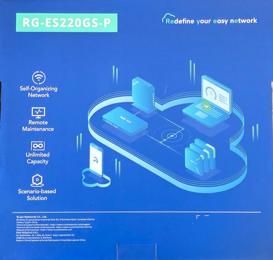 Ruijie RG-ES220GS-P 16 Port POE+, 2 port Gigabit +2Port SFP Cloud managed switch